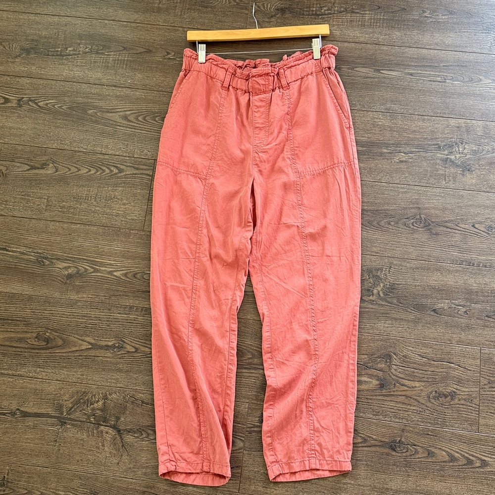 Sanctuary Like New Coral Paperbag Waist Chinos Large